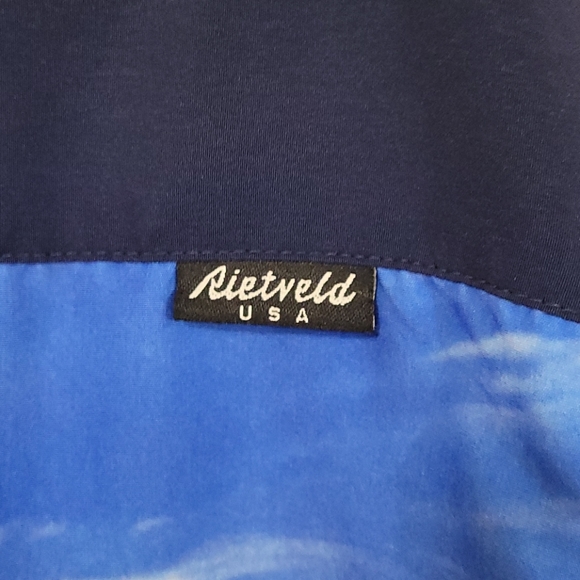 Rietveld USA Hawaiian Shirt - Navy - Large - Picture 15 of 16